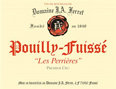 J.-A. Ferret Pouilly-Fuissé Clos de Jeanne Tête de Cru 2021 J.-A. Ferret Pouilly-Fuissé Clos de Jeanne Tête de Cru 2021